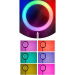 رینگ لایت 13 اینچ RGB LED MJ30 — تصویر 2