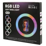 رینگ لایت 13 اینچ RGB LED MJ33 — تصویر 3