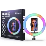 رینگ لایت 8 اینچ RGB LED MJ20