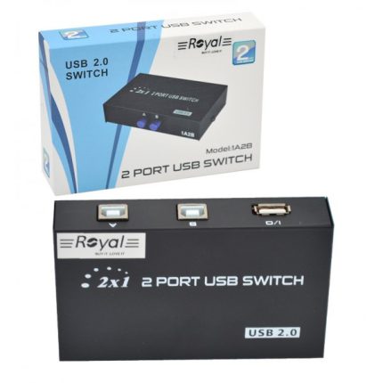 سوییچ پرینتر رویال Royal 1A2B USB Switch 2Port — تصویر 2