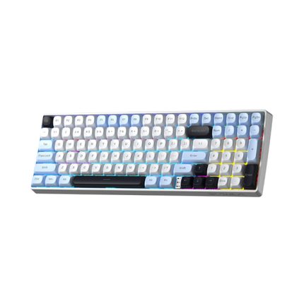 کیبورد بی سیم گیمینگ آئولا AULA S100 PRO BLACK+BLUE+WHITE BROWN SWITCH کد 9249 - سیکاس کالا کیبورد بی سیم گیمینگ آئولا AULA S100 PRO BLACK+BLUE+WHITE BROWN SWITCH — تصویر 4