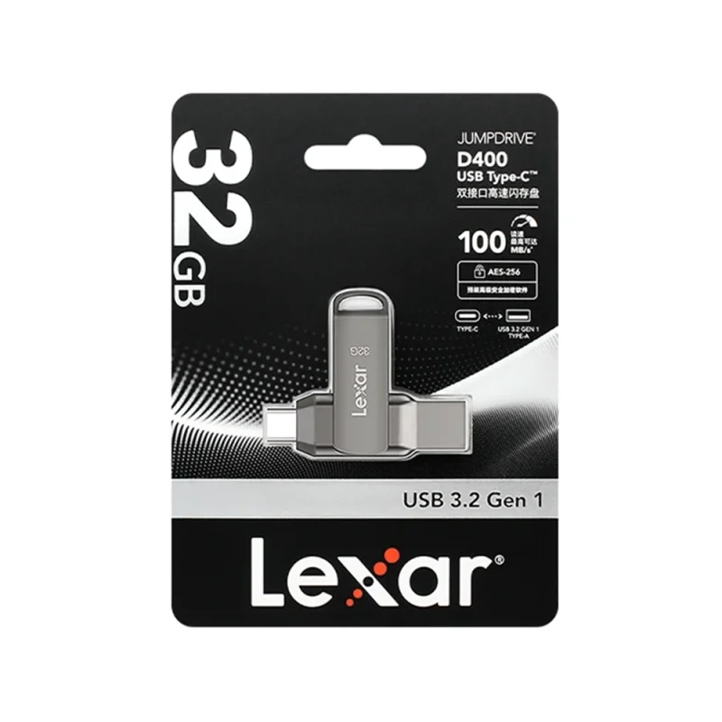 فلش مموری لکسار JumpDrive D400 ظرفیت ۳۲ گیگابایت USB 3.2 — تصویر 2