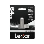 فلش مموری لکسار مدل D400 ظرفیت ۶۴ گیگابایت USB 3.2
