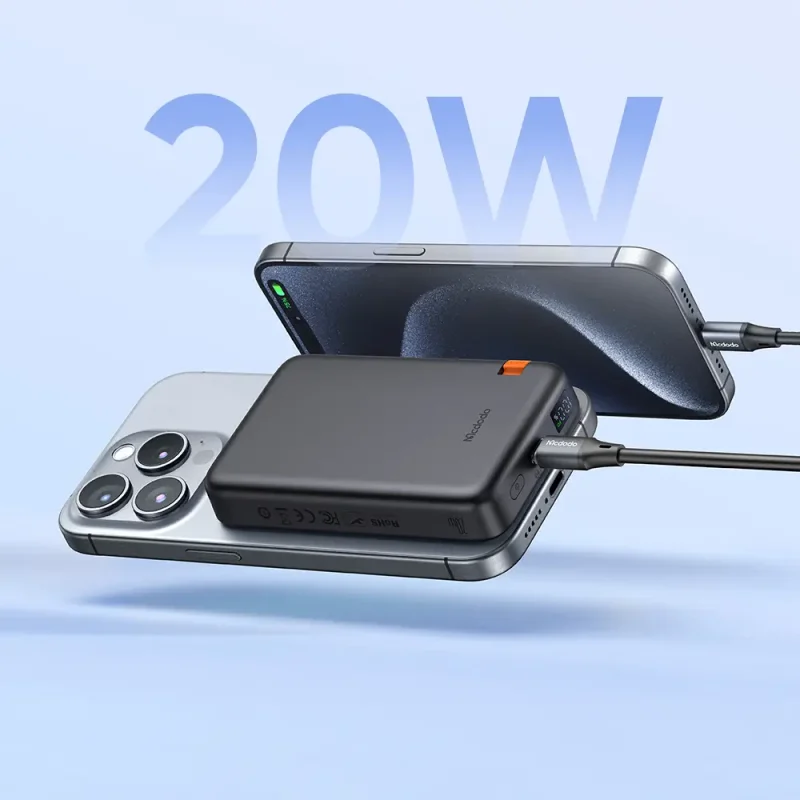 پاوربانک وایرلس (بی‌سیم) 10000mAh مک دودو مدل MC-1461 — تصویر 5