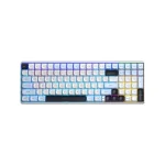 کیبورد بی سیم گیمینگ آئولا AULA S100 PRO BLACK+BLUE+WHITE BROWN SWITCH — تصویر 3