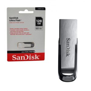 فلش مموری سن دیسک Ultra Flair CZ73 USB 3 ظرفیت 128 گیگابایت