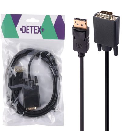 کابل تبدیل Display به VGA دیتکس پلاس +Detex طول 1.8 متر کد 9293 - سیکاس کالا کابل تبدیل Display به VGA دیتکس پلاس +Detex طول 1.8 متر — تصویر 2