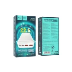 پاوربانک هوکو مدل J101B PD+QC3.0 22.5W ظرفیت 30000 میلی‌ آمپر ساعت
