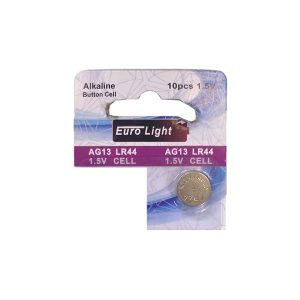 باطری سکه ای AG13 (LR44) برند EURO LIGHT