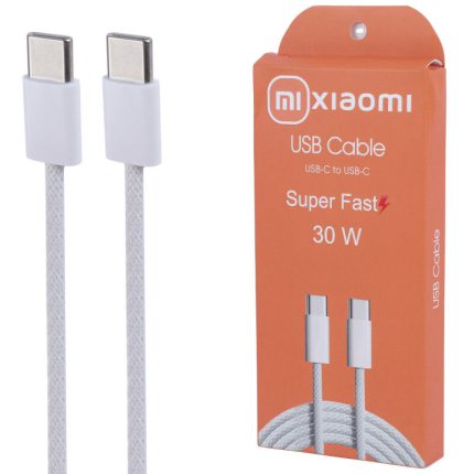 کابل دو سر تایپ سی فست شارژ 30 وات شیائومی به طول 1 متر کد 9510 - سیکاس کالا کابل دو سر تایپ سی فست شارژ 30 وات شیائومی به طول 1 متر