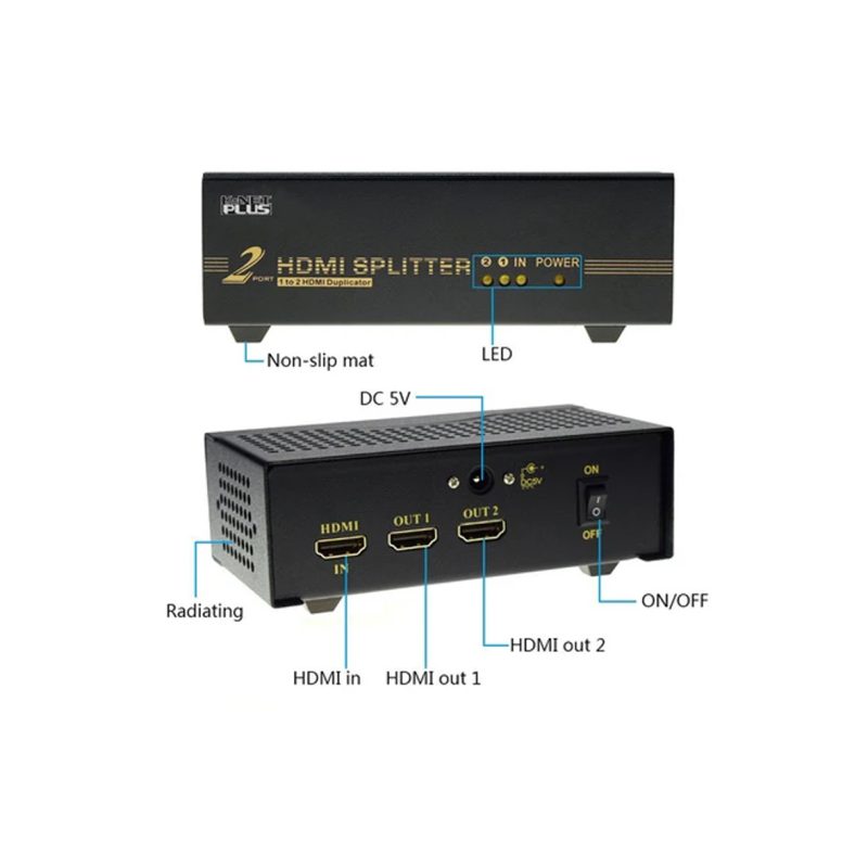 اسپلیتر HDMI دو پورت کی نت پلاس مدل KPS642 — تصویر 5