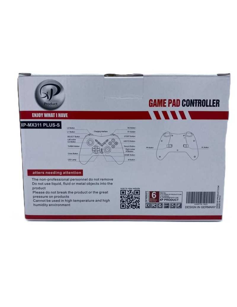 دسته بازی بلوتوثی تک حرفه ای ايکس پی مدل MX311 Plus-S کد 9593-9594-9595-9596-9597 — تصویر 6