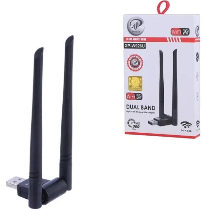 کارت شبکه بی سیم آنتن دار XP-W926U 300Mbps کد 9624 - سیکاس کالا کارت شبکه بی سیم آنتن دار XP-W926U 300Mbps — تصویر 3