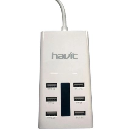 شارژر 6 پورت هویت مدل HV-UC250 کد 9584 - سیکاس کالا شارژر 6 پورت هویت مدل HV-UC250 — تصویر 3