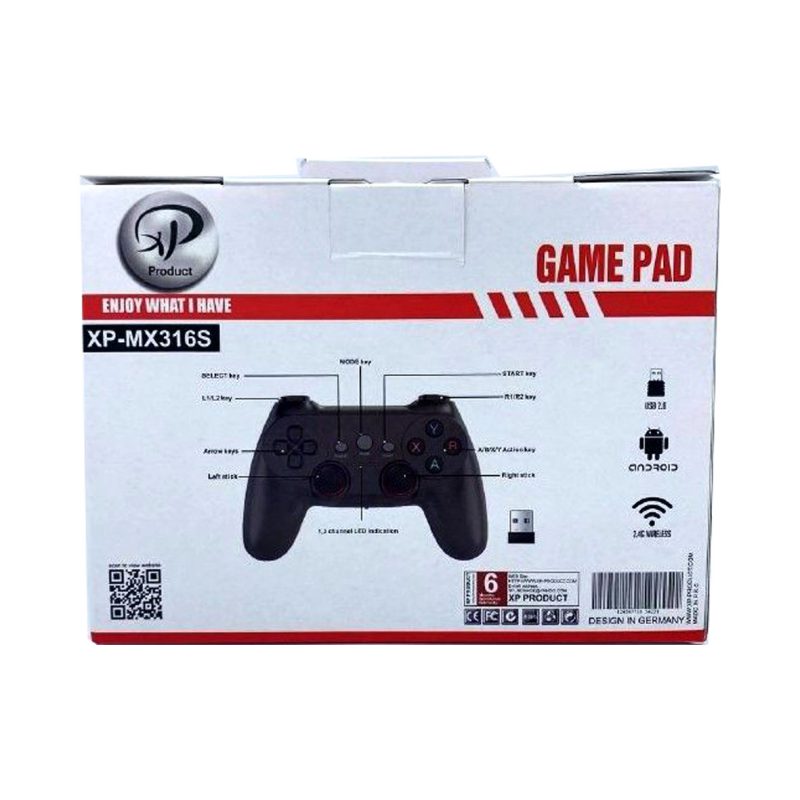 دسته بازی تک بی سیم شوک دار ایکس پی مدل XP PRODUCT XP-MX316S