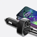 شارژر فندکی و اف ام پلیر بلوتوثی 66 وات ارلدام ET-M97 — تصویر 4