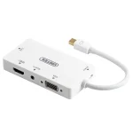 تبدیل MiniDisplay به HDMI,DVI,VGA یونیتک مدل Y-6354WH