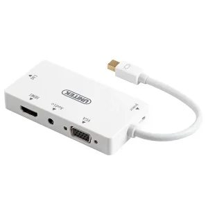 تبدیل MiniDisplay به HDMI,DVI,VGA یونیتک مدل Y-6354WH