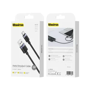 کابل تبدیل USB به USB-C مکسیروکس مدل MC 115طول 1 متر‎