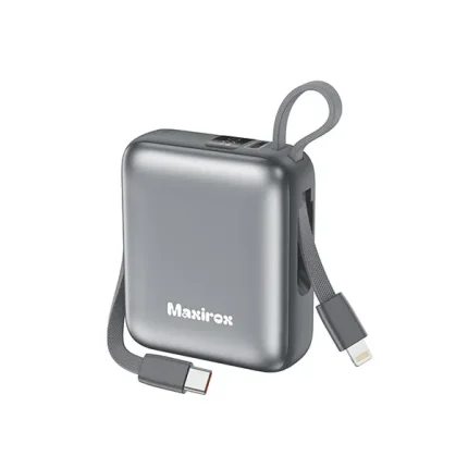 پاوربانک 22/5 وات مکسیروکس مدل mp115 ظرفیت 10000 میلی‌آمپرساعت — تصویر 2