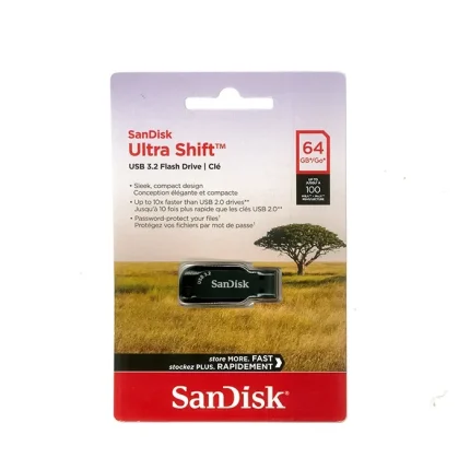 فلش 64 گیگ سن دیسک Sandisk Ultra Shift USB3.2 — تصویر 3