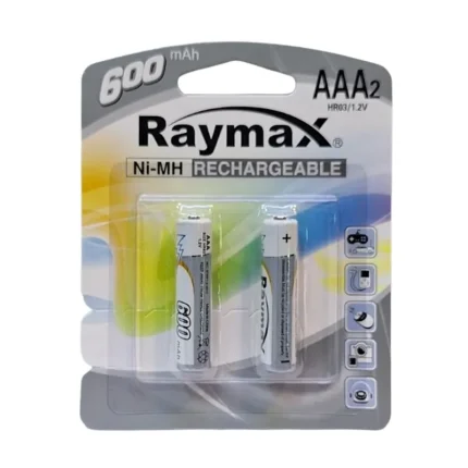 باتری نیم قلمی قابل شارژ رایمکس مدل RCH-600 بسته ۲ عددی