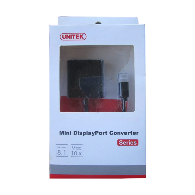 مبدل Mini DisplayPort به درگاه DVI یونیتک مدل Y-6326 کد 9663-9664 — تصویر 3