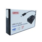 مبدل USB 3.0 به Gigabit Ethernet دوتایی یونیتک مدل Y-3463