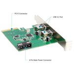 کارت PCI Express دو پورت USB3.1 یونیتک مدل Y-7305 — تصویر 5