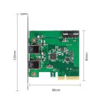 کارت PCI Express دو پورت USB3.1 یونیتک مدل Y-7305 — تصویر 2