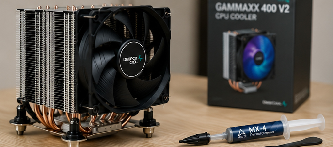 آیا CPU جدید به خمیر سیلیکون نیاز دارد؟ - سیکاس کالا کولر CPU همراه با خمیر سیلیکون برای خنک کردن پردازنده