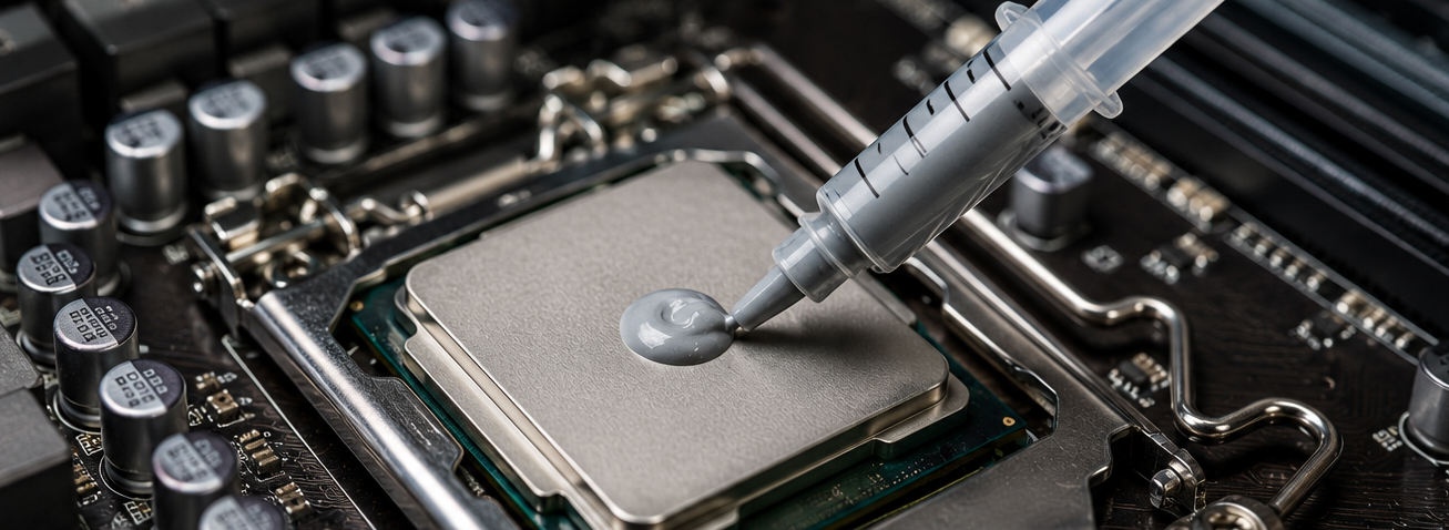 نحوه استفاده و نصب خمیر سیلیکون روی پردازنده CPU برای انتقال بهتر حرارت