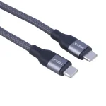کابل دو سر تایپ سی فست شارژ 240 وات هیسکا LX-932CC طول 2 متر کد 9906 - تصویر 2