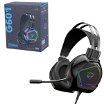 هدست گیمینگ با سیم مدل G601 USB 7.1 RGB کد 9841