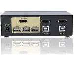 کی وی ام سوییچ اتوماتیک 4 پورت HDMI پی نت گلد مدل fj-401huk کد 0809 - تصویر 2