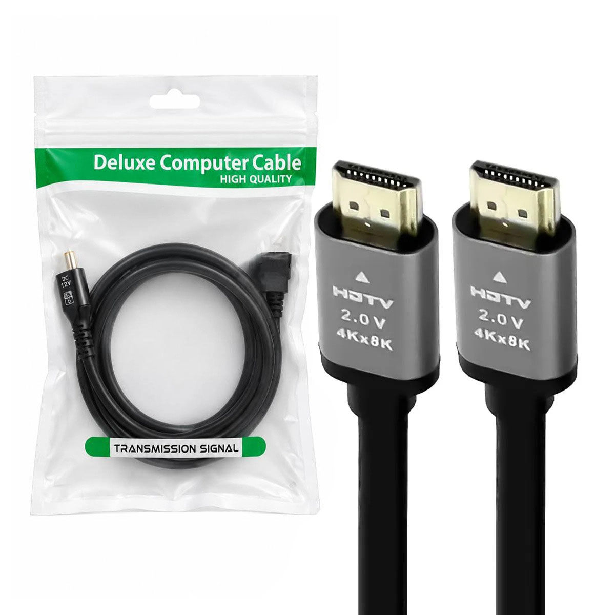 eneمt-copy کابل تصویر HDMI دلوکس DELUXE 4k متراژ 5 متر کد 9871 - تصویر 1