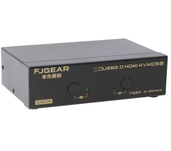 febc155cc0b43eb17a93ff11ef71c99c کی وی ام سوییچ اتوماتیک 4 پورت HDMI پی نت گلد مدل fj-401huk کد 0809 - تصویر 1