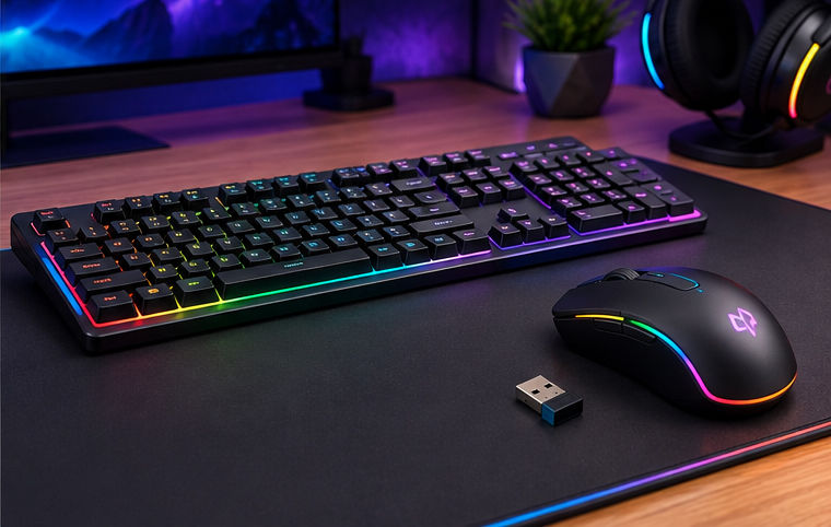 ست کیبورد و ماوس گیمینگ RGB
