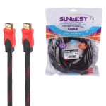 کابل HDMI پوست ماری سان وست Sunwest طول 5 متر کد 9838 - تصویر 3