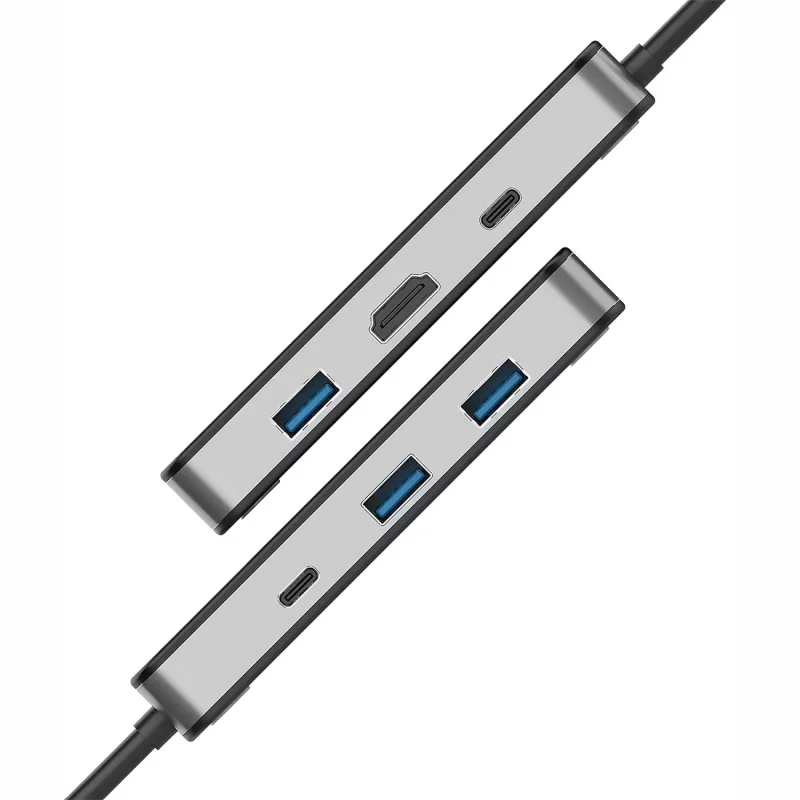 هاب تایپ سی پرودو مدل PDTC630GY با نمایشگر دیجیتالی ۶ پورت کد 9934 - تصویر 6