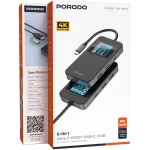 هاب تایپ سی پرودو مدل PDTC630GY با نمایشگر دیجیتالی ۶ پورت کد 9934 - تصویر 7