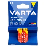 باطری قلمی Varta Long Life Max Power Alkaline LR6/MN1500 1.5V AA کد 9923