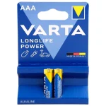 باطری نیم قلمی Varta Long Life Power Alkaline LR03/MN2400 1.5V AAA کد 9924