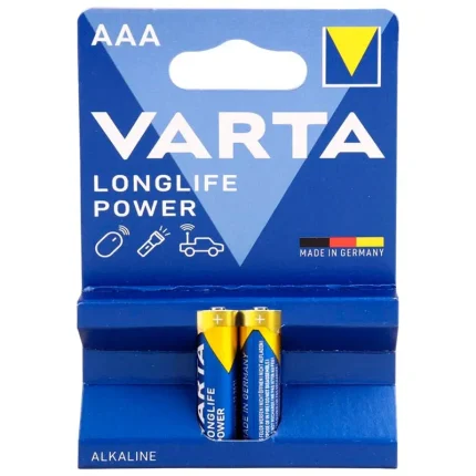 باطری نیم قلمی Varta Long Life Power Alkaline LR03/MN2400 1.5V AAA کد 9924 - سیکاس کالا Varta-Long-Life-Power-Alkaline-LR03-MN2400-1.5V-AAA-Battery-2-1