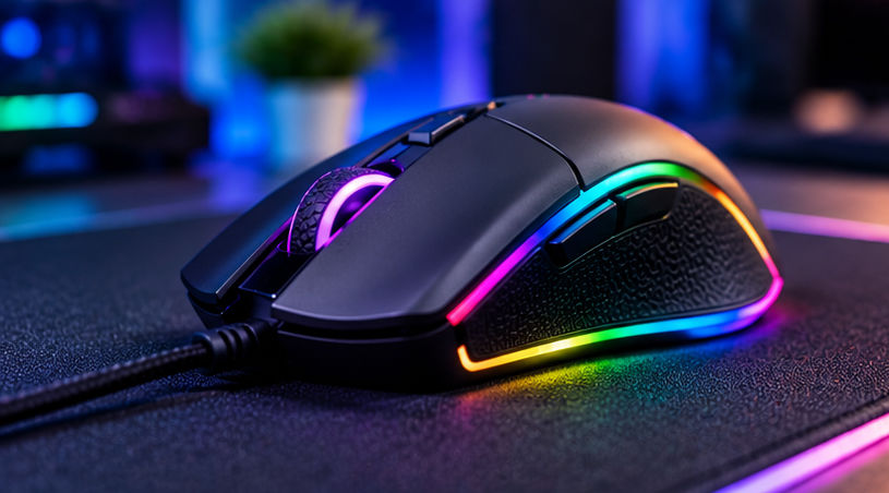 ماوس پد بزرگ گیمینگ RGB برای میز کامپیوتر