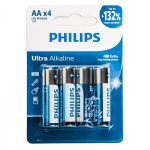 باطری قلمی فیلیپس (PHILIPS) مدل Ultra Alkaline 1.5V LR6 AA کد 9926