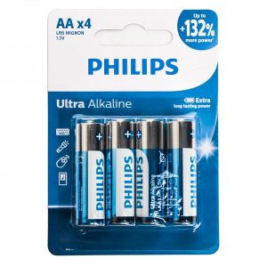 باتری-قلمی-فیلیپس-philips-مدل-ultra-alkaline-15v-lr6-aa-کارتی-4-تایی